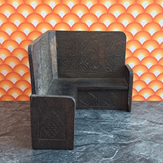 Barton Tudor Dolls House Corner Bench Seat - Rare