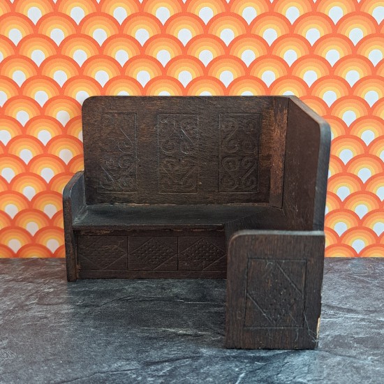 Barton Tudor Dolls House Corner Bench Seat - Rare
