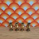 Barton Dolls House - Set Of 4 Tudor Inspired Brass Metal Goblets 