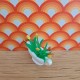 Carolines Home Dolls House Flower - White Oval Long Vase 2308