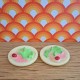 Carolines Home Dolls House Food - 2 Plates Of Food Ham Salad 2336