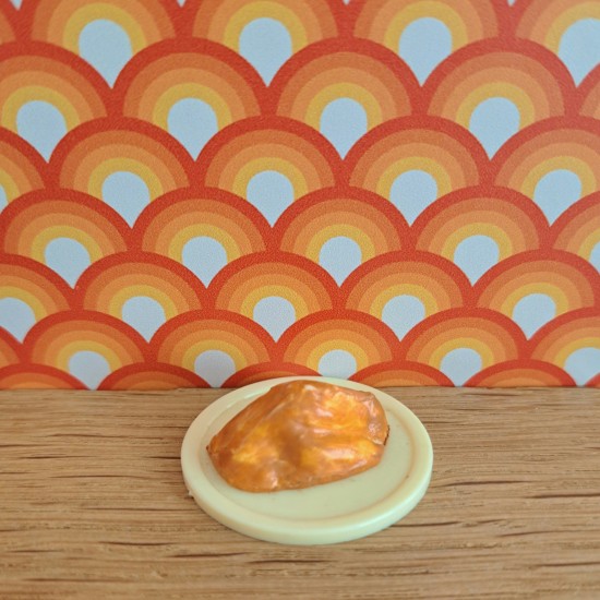Carolines Home Dolls House Food - Plate Of Chicken 2.041