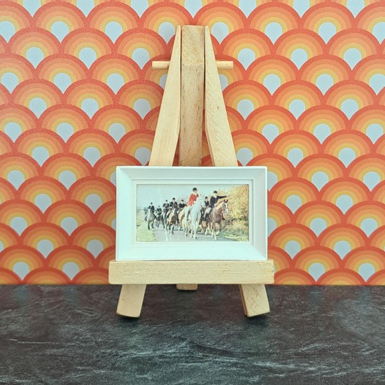 Carolines Home Dolls House Picture - Fox Hunting Picture Painting Right 2305