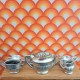 Carolines Home Dolls House Tea Set - Silver Tea Set 2.048