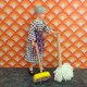 Carolines Home Dolls House Kitchen Mop & Brush 2335