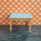 Lisa Of Denmark Dolls House Kitchen - Blue & White Check Table 243
