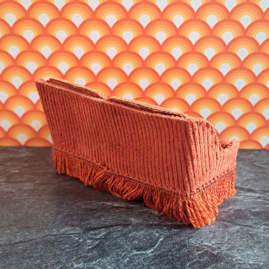 Lisa Of Denmark Dolls House Lounge - Nepal Orange Corduroy Sofa 191