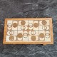 Lisa Of Denmark Dolls House Lounge - Nepal Circles Top Wooden Coffee Table 193