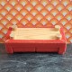Lisa Of Denmark Dolls House Lounge - Red Chunky Sofa 151