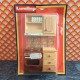 Lundby Dolls House Kitchen - Brown Tiled Set 9278 New Old Stock