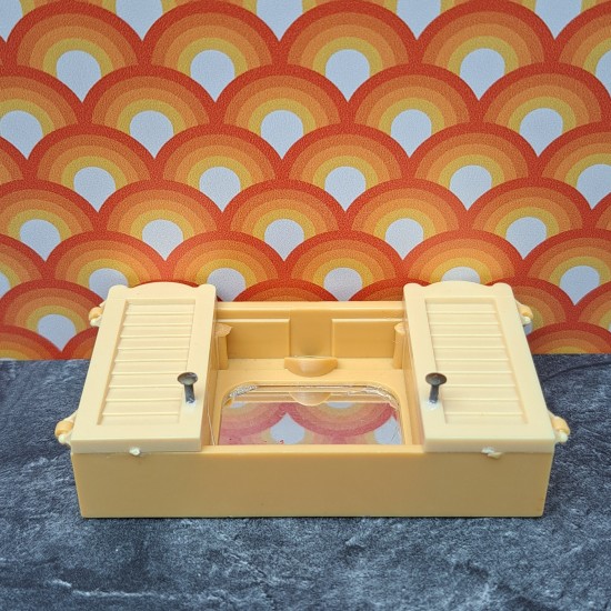 Lundby Dolls House Bathroom - Yellow Cabinet RR 8850 