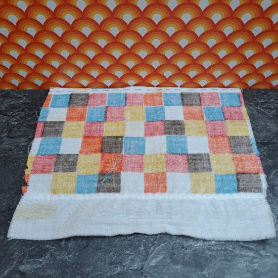 Lundby Dolls House Bedding - Multi Check Cover 1 9722
