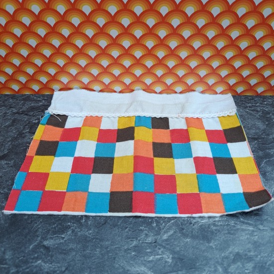 Lundby Dolls House Bedding - Multi Check Cover 2 9722