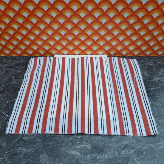 Lundby Dolls House Bedding - Brown Stripe Cover & Card (Manor)