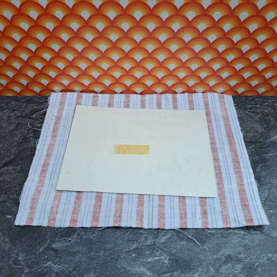 Lundby Dolls House Bedding - Brown Stripe Cover & Card (Manor)