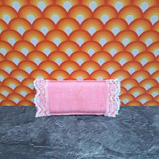 Lundby Dolls House Bedding - Pink Scandinavian Pillow 9721