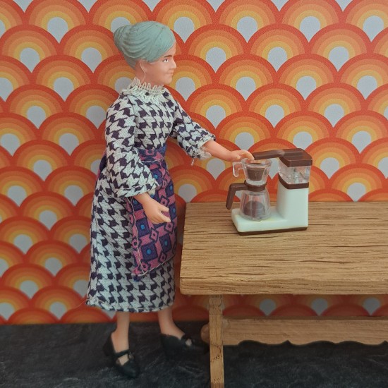 Lundby Dolls House Coffee Maker Machine White 6609 