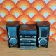 Lundby Dolls House Hi-Fi Black Stereo & CD Unit With 2 Speakers 60.5025