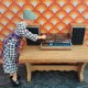 Lundby Dolls House Hi-Fi Record Player & Speakers 6640