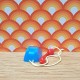 Lundby Dolls House Telephone - Blue & Red 6840