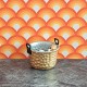 Lundby Dolls House Fireplace - Log Bucket With Wooden Logs 2 9452
