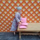Lundby Dolls House Cushions 6610 - Light Pink x 3