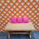 Lundby Dolls House Cushions 6610 - Bright Pink x 3