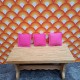 Lundby Dolls House Cushions 6610 - Bright Pink x 3