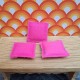 Lundby Dolls House Cushions 6610 - Bright Pink x 3
