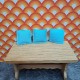 Lundby Dolls House Cushions 6610 - Blue Lined x 3