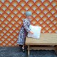 Lundby Dolls House Cushion - White Cotton