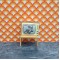 Lundby Dolls House Television - On Wooden Table Stand With A Cat Playing 5194