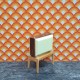 Lundby Dolls House Television - On Wooden Table Stand With A Cat Playing 5194