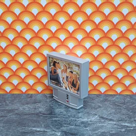 Lundby Dolls House Television - Silver Lundby Channel Picture 