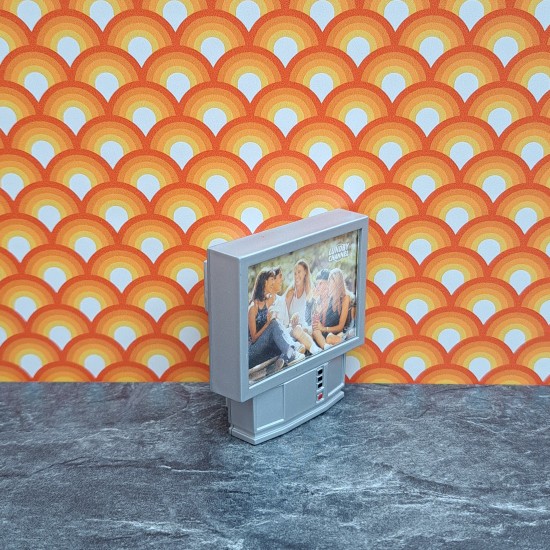 Lundby Dolls House Television - Silver Lundby Channel Picture 