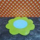 Lundby Dolls House Rug - Green Flower Shape