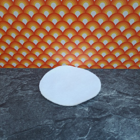 Lundby Dolls House Rug - Bathroom Mat White Circle 60.2033