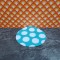 Lundby Dolls House Rug - Bathroom Mat Green With White Circles 60.9043