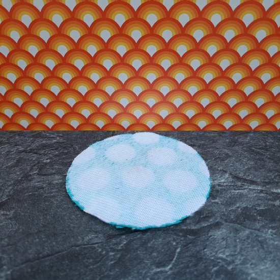 Lundby Dolls House Rug - Bathroom Mat Green With White Circles 60.9043