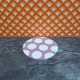 Lundby Dolls House Rug - Bathroom Mat Dusky Pink With White Circles 60.2033