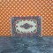 Lundby Dolls House Rug - Cream, Blue and Red Early Large Oblong 6287 