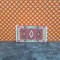 Lundby Dolls House Rug - Pink, Cream & Black Small Oblong 6283