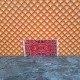 Lundby Dolls House Rug - Red & Black Small Oblong 6282