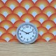 Lundby Dolls House Clock - Modern Silver Wall Clock 60.9005