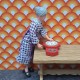 Lundby Dolls House Clock - Red Wall Clock 3136