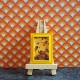 Lundby Dolls House Picture - Cala Lillies In Basket Picture Yellow Frame 9423