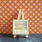 Lundby Dolls House Picture - Mountain Landscape Cream Frame Picture 6617