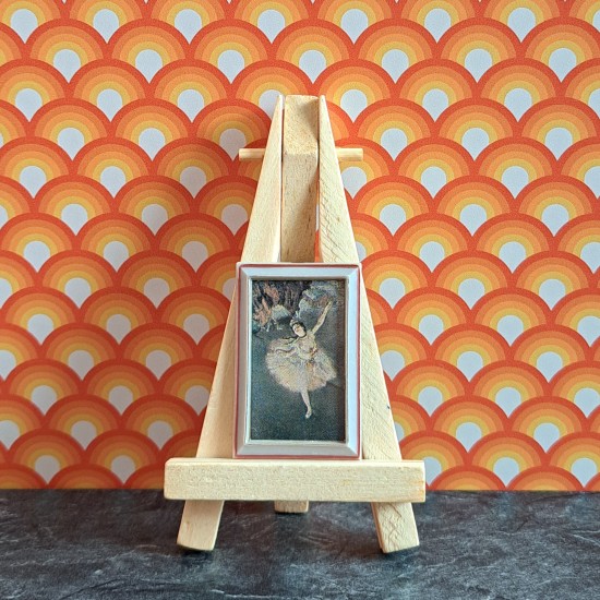 Lundby Dolls House Picture - Ballerina Picture SUFA Red Outline 6615