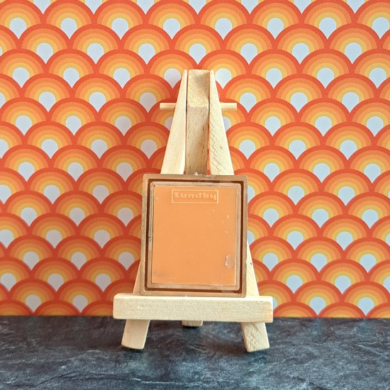 Lundby Dolls House Picture - Girl Brushing Hair Gold Frame Picture