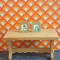 Lundby Dolls House Picture - Man & Woman Faces Small Gold Arched Picture Frames x 2